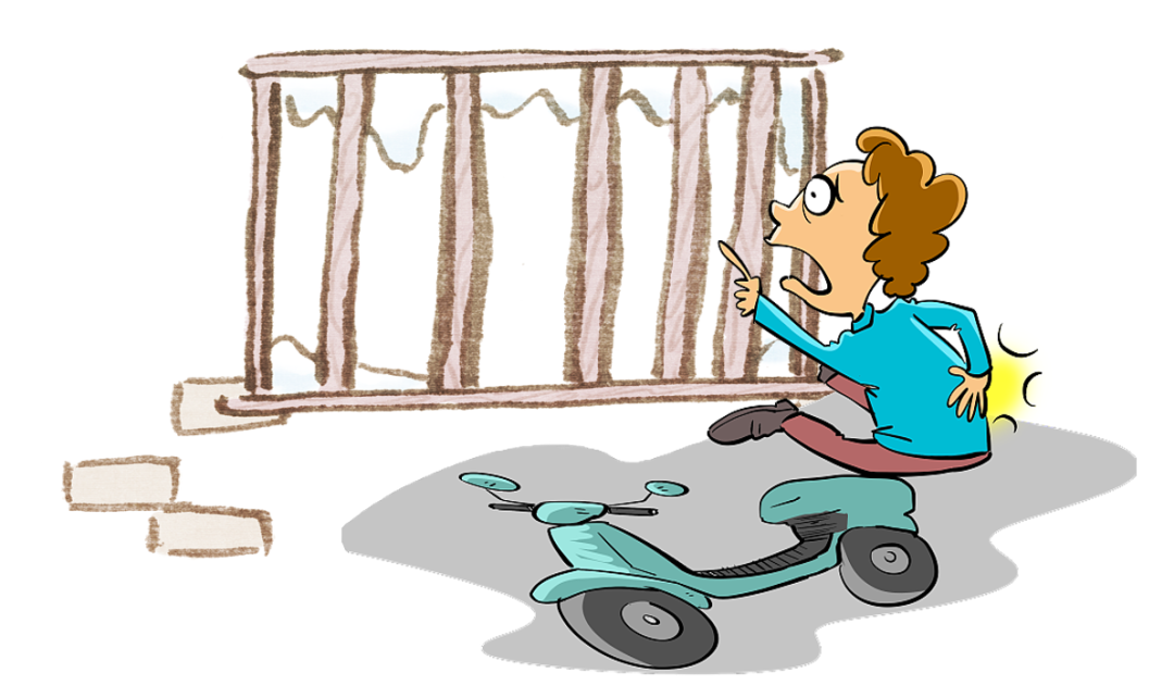 老人骑车带娃闯电动闸门被撞，起诉物业与房产公司索赔