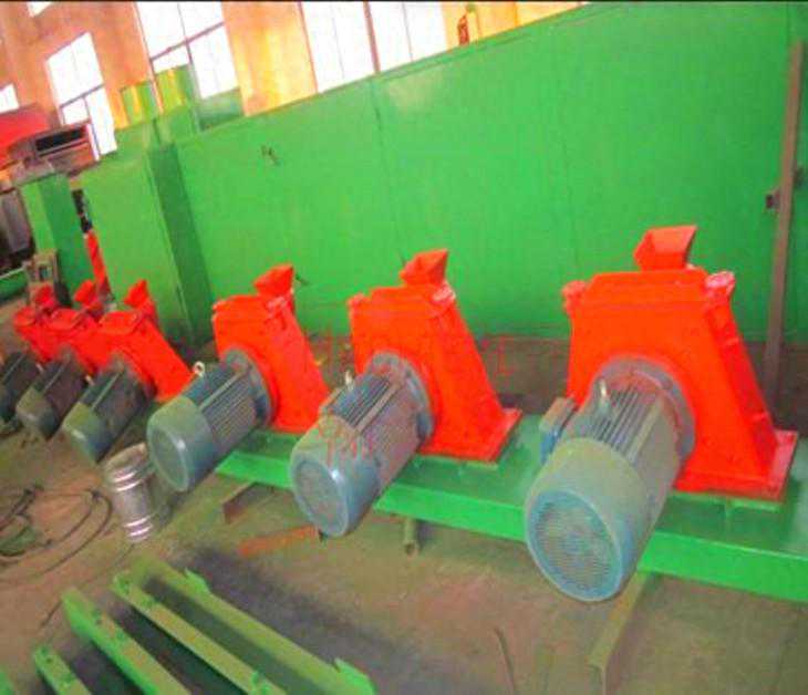 抛丸机履带轴承加温新方法